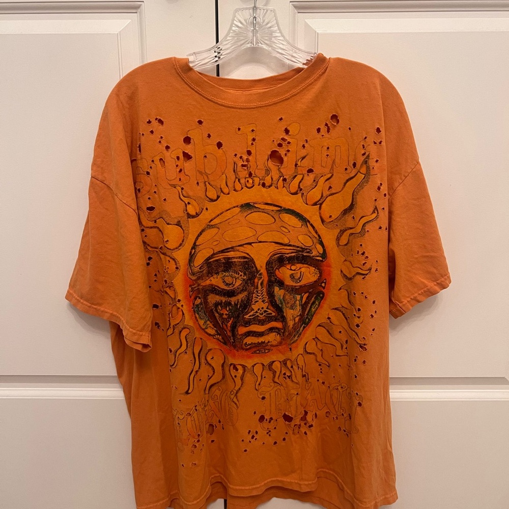 Orange Graphic Sun Tee